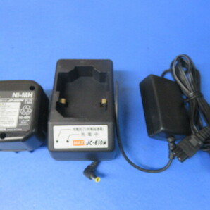 MAX ガスネイラ用の充電池(バッテリー)JP-H606+JC-610Mセット(充電器+ACアダプター+ACコード)送410の画像2