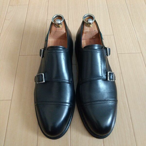 極美品 パラブーツ Poe ブラック 7 Paraboot ダブルモンク 黒