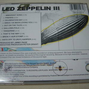 LED ZEPPELIN III ジミーペイジ 輸入盤の画像3