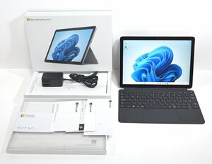 ★元箱、別売りキーボード付！Microsoft マイクロソフト Surface Go 3 8VA-00015 Win11 Pentium Gold 6500Y 8GB 128GB PC 美品！★