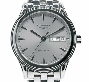 ★美品！LONGINES ロンジン フラッグシップ L4.799.4 デイト 裏スケ 自動巻き メンズ★