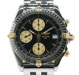 ★ケース付！美品！BREITLING ブライトリング クロノマット ビコロ B13050.1 ブラック文字盤 自動巻き メンズ★