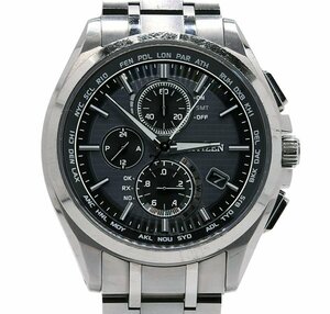 ★CITIZEN シチズン ATTESA アテッサ ダイレクトフライト AT8040-57E H804-T018696 エコ・ドライブ電波時計 チタン メンズ★