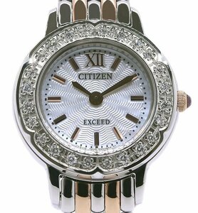 ★未使用！CITIZEN シチズン EXCEED エクシード Precious EG7014-58W エコ・ドライブ電波時計 レディース★