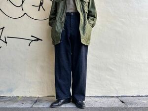 NIGEL CABOURN ナイジェルケーボン 30s DECK PANT 12.5oz DENIM 34 デニム カメラマン LYBRO DUNGAREE RAILMAN MALLORY ARMY CARGO BRITISH