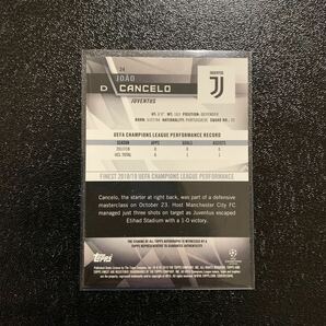 2019 topps finest soccer joao cancelo auto 直筆サイン！カンセロ ユベントス マンチェスターシティの画像2