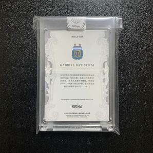 2022 fansmall argentina gabriel batistuta auto 直筆サイ5枚限定！（2/5）バティストゥータ アルゼンチン代表 直書きon cardの画像2