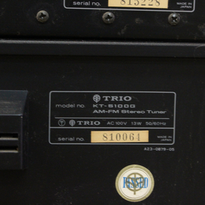 【ト石】 TRIO トリオ KA-5100G/KT-5100G/KX-3700G オーディオ3点セット 通電確認済み EAZ01EWH39の画像8
