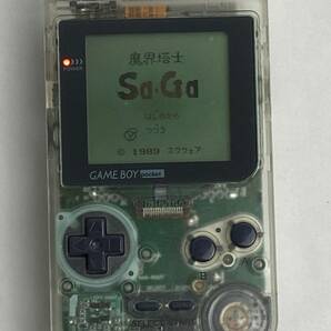 Nintendo 任天堂 GAME BOY pocket ゲームボーイポケット MGB-001 本体 クリア ソフトケース付きの画像1