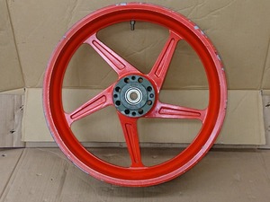 テクノマグネシオ RS250R リアホイール 中古 HRC NF5型 4.5-18 18×4.5 テクマグ マグホイール マグネシウム 