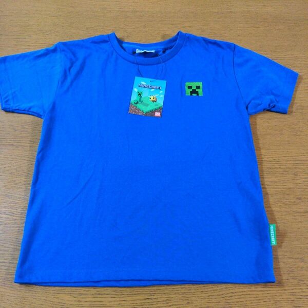 W☆新品☆マインクラフト☆半袖Ｔシャツ☆１６０cm☆男の子用☆ブルー☆No.1594