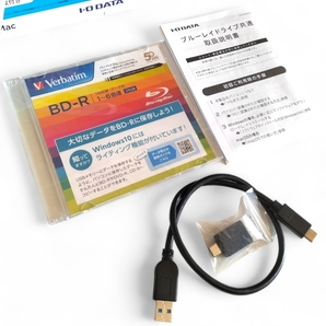 「1円スタート」IO DATA ブルーレイドライブ BRP-UC6VS USB TypeC Blu-ray 外付けDVDドライブの画像2