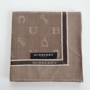 ■未使用　BURBERRY バーバリー　ハンカチ　馬具　ロゴ■