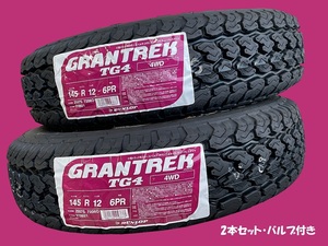  Dunlop Grandtreck TG4 145R12 6PR 24 год производство товар 2 шт * клапан(лампа) имеется * быстрое решение покупка . Kyushu стоимость доставки inserting 8,480 иен 