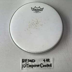 送料無料 中古 REMO COATED EMPEROR 10インチ ドラムヘッド 4枚セット の画像2