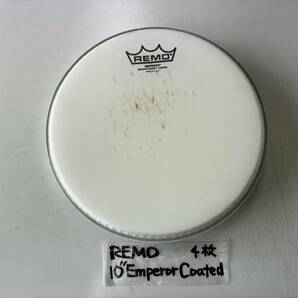 送料無料 中古 REMO COATED EMPEROR 10インチ ドラムヘッド 4枚セット の画像4
