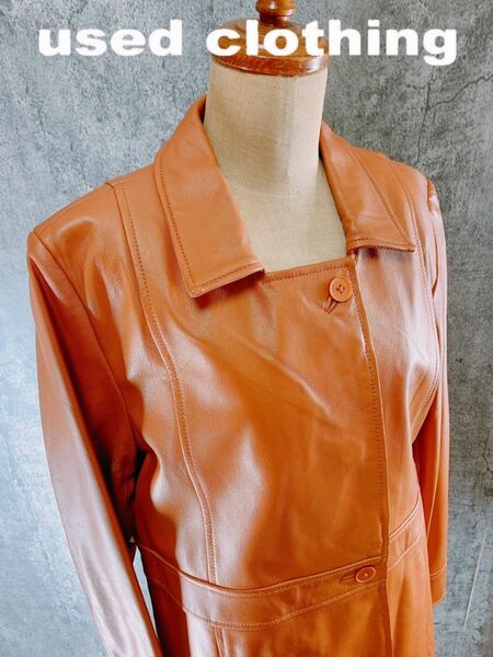 【レトロ・vintage】sheepskin leather jacket