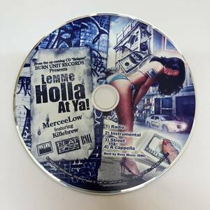 裸クリアボックス HIPHOP,R&B BURN UNIT RECORDS PRESENTS - LEMME HOLLA AT YA! INST,シングル CD 中古品