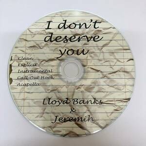 裸7 HIPHOP,R&B LLOYD BANKS & JEREMIH - I DON'T DESERVE YOU シングル CD 中古品