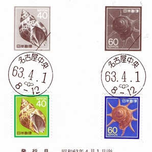 【台紙・初日印】動植物国宝・平成切手貼り３種（切手６枚）⑯の画像4