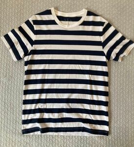 無印良品　 ボーダー Tシャツ 半袖 M 紺