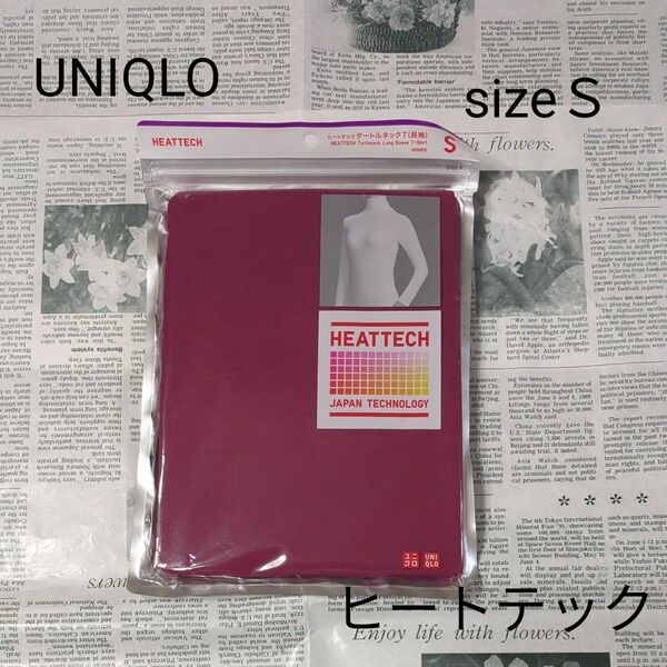 UNIQLO　 ユニクロ　 ヒートテックタートルネックT　パープル