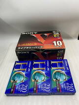 ●SONY　ソニー　VHS120分　10パック　ビクター210×3点　未開封品　長期保存品　ジャンク扱い(u240409_2)_画像1