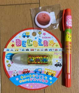 デコレーションテープ　缶バッチ　クレヨンロールの3点セット