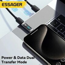 ESSAGER USB Type-C to Type-C 240W 電力表示 デジタルディスプレイ_画像4