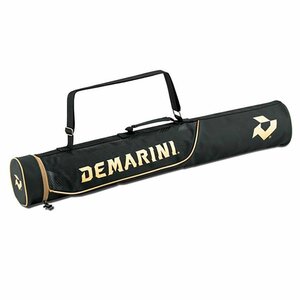 1563814-DeMARINI/バットケース 2本入れ ブラック×ゴールド L92×W14cm/F