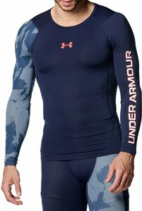 1528201-UNDER ARMOUR/UAヒートギアアーマー コンプレッション ノベルティ ロングスリーブ シャ