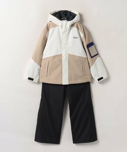 1557938-FILA/ジュニア スキーウェア 上下セット セットアップ スノースーツ 子供用 サイズ調整機能付き