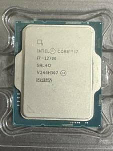 中古(ジャンク?）第12世代CPU Core i7-12700/LGA1700/4.90GHz/12コア20スレッド/表面キズ有り・単品