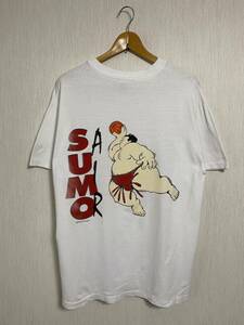 90s ビンテージ 古着 Tシャツ 半袖 ホワイト 白 AIR NIKE AIR SUMO 相撲 相撲tシャツ 相撲t ジャパニーズカルチャー アメリカ古着 vintage