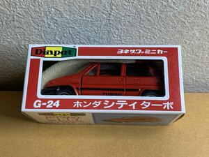 ダイヤペット 〓G-24 ホンダ シティ ターボ 赤　レッド　箱付き 美品 【希少】【モトコンポ付属】HONDA CITY TURBO