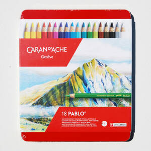 CARAN d'ACHE カランダッシュ パブロ色鉛筆 18色セット