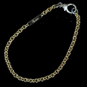 F3727[pomellato 1967] Pomellato top class 18 gold /WG purity Celeb liti bracele length 19cm weight 14.0g most large width 8.6mm chain width 4.0mm