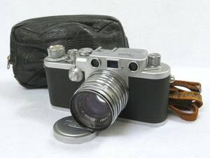 38679☆Nicca 3-F NIKKOR-H・C 1:2 f=5cm シャッターOK レンジファインダー フィルムカメラ ニッカ