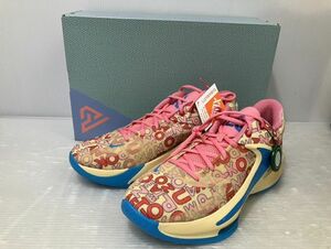 HS194-240427-149【未使用】NIKE ZOOM FREAK 4 EP ナイキ メンズ バスケットボール シューズ PINK FB9504-200 28.5cm