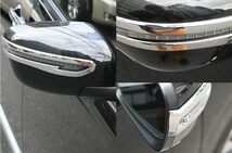 日産 新型 セレナ C27系 専用 外装 パーツ サイド ドア ミラー ライン ガーニッシュ ドアミラー ウィンカー エクステリア ドレスアップ _画像5