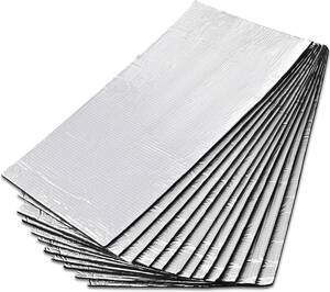  insulation seat deadning 50cmx30cm ( thickness 5mm 12 sheets ) domestic fireproof examination settled car heat insulating material insulation mat silver 