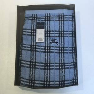 【送料無料】BURBERRY/バーバリー/正規品/新品未使用/タオルケット/ノバチェック/ホースマーク刺繍/西川産業株式会社　(0266y)