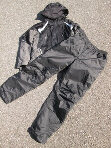 イージス 防水防寒スーツ ストレッチジャケット＋パンツ H-100A Lサイズ ブラック 上下セット AEGIS