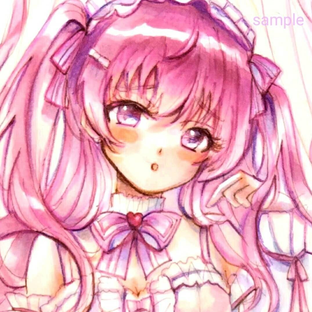 Ilustración dibujada a mano Chica Doujin Ilustración de obra de arte original de Doujin dibujada a mano Dama rosa, historietas, productos de anime, ilustración dibujada a mano