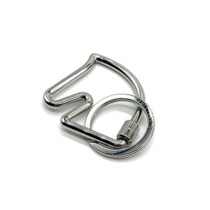 [ beautiful goods ]HERMES Hermes shu bar horse key ring silver 