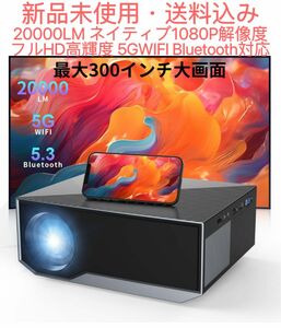 家庭用プロジェクター プロジェクター 20000LM ネイティブ1080P解像度