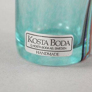 KOSTA BODA 一輪挿し 色ガラス コスタボダ 北欧 工芸ガラスの画像7