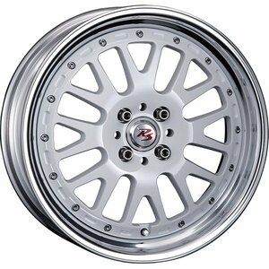 RS WP MAXI MONOBLOCK 16インチ 6.0J +39 4-100 ホワイト/ポリッシュリップ 4本セット クリムソン RS WP MAXI モノブロック CRIMSON