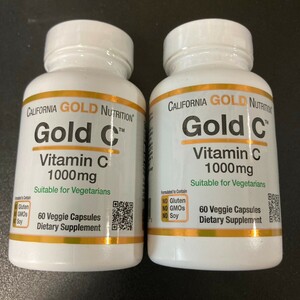  California Gold Nutrition　ビタミンCゴールドC60錠　2本セット