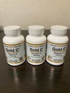 California Gold Nutrition ビタミンC ゴールドC 3本まとめ売り